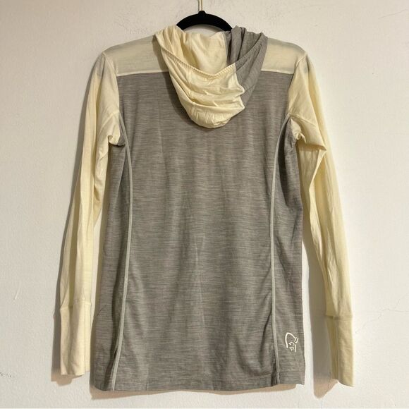 Norrona Sport Women's Merino Wool 1/2 Zip Hoodie Size Medium - Picture 8 of 11